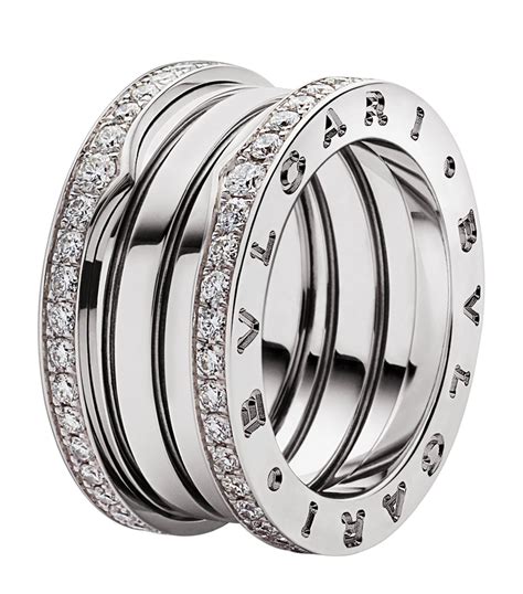 bvlgari ring with diamonds